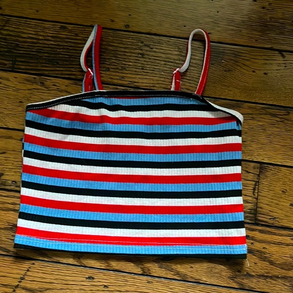 striped SHIEN xs crop tank top - Picture 1 of 2